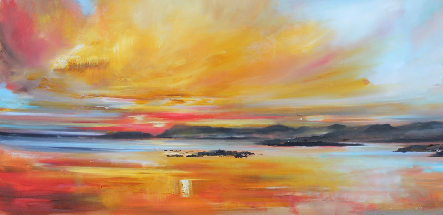 'Flaming Sky' by artist Rosanne Barr
